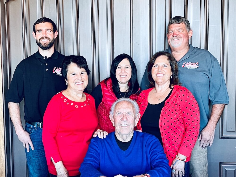 The Eddinger family photo with 6 individuals.