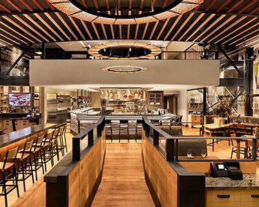 Matheson Restaurant interior photo of dining room and bar